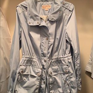 Michael Kors Light Blue Raincoat
